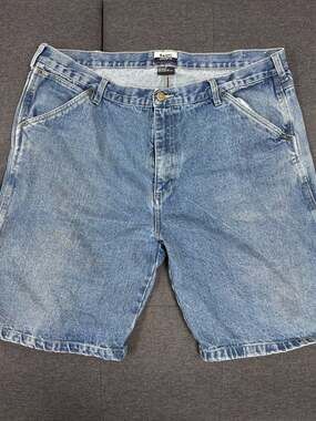 Basic Concepts Mens Blue Denim Carpenter Shorts Size 40 Light Wash Jorts